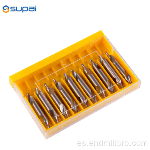 Brocas centrales de tungsteno HSS / carburo para acero inoxidable